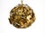 Regency Floral Spherical Metal Ceiling Lamp, 1970s For Sale - Image 6 of 18