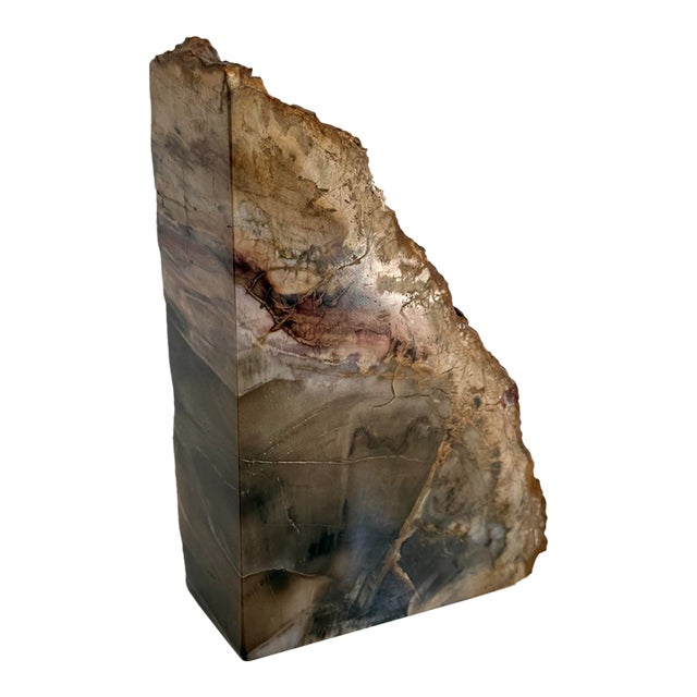 Vintage Cut Stone Bookend For Sale