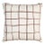 Schumacher x Miles Redd Painterly Windowpane 20" Pillow in Brown For Sale