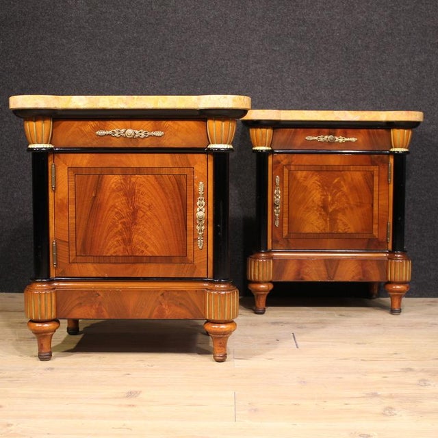 Vintage Italian Bedside Tables, 1980, Set of 2 For Sale - Image 4 of 13