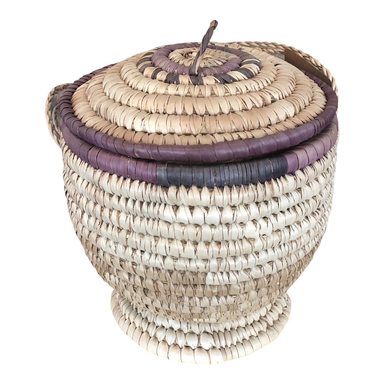 Nigerian Woven Seagrass Baskets Chairish