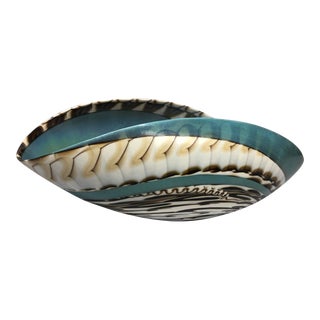 Luce Art Glass Shell Bowl For Sale