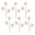 Contemporary Wood Snowflake Spray (Set of 6) For Sale - Image 3 of 3