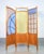 Art Nouveau Screen in Wood and Polychrome Glass For Sale - Image 14 of 16