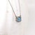 Aquamarine Pendant Necklace w Earth Mined Diamonds in Solid 14K Gold EM 5x7mm For Sale - Image 4 of 8