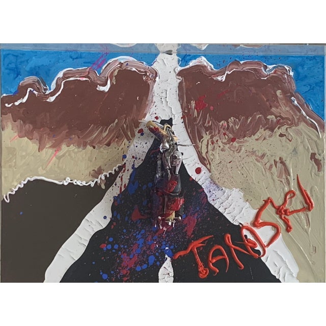 Taraski, HD, Acrylic on Canvas with Applications, 2014 For Sale