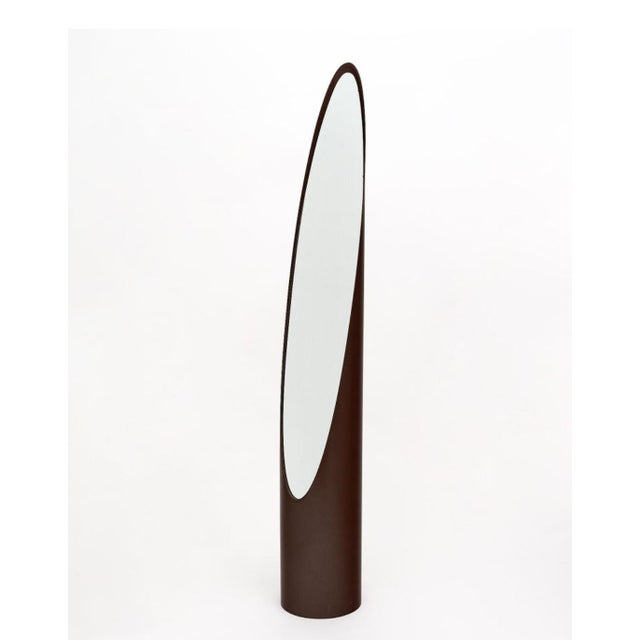 Brown Space Age Nail Mirror by Rodolfo Bonetto for Sormani, 1970s For Sale - Image 8 of 11