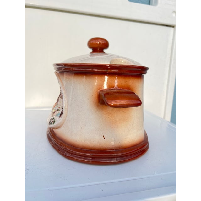 Vintage Ceramic Tureen or Jar With Winter Scene by Hersey For Sale - Image 4 of 7