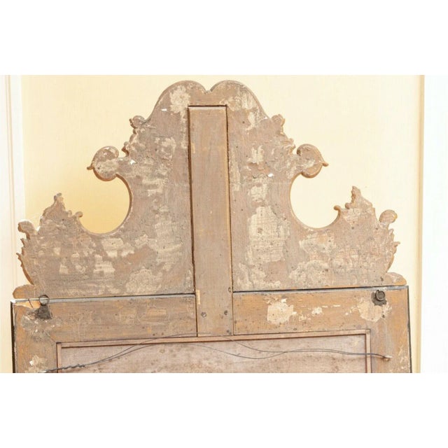 20th Century Antique Chinoiserie Gilt Wood Statement Mirror For Sale - Image 12 of 13