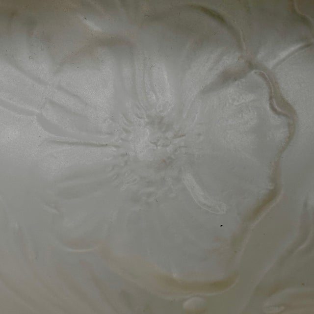 Glass Tiffin Glass Poppies Satin Vase For Sale - Image 7 of 13