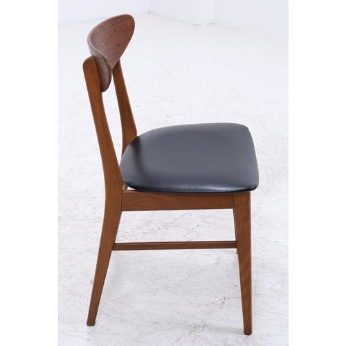 Mid-Century Danish Teak and Leather Chairs from Farstrup Møbler, Set of 4 For Sale - Image 13 of 16