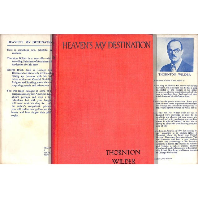 Traditional "Heaven's My Destination" Book 1934 Wilder, Thornton For Sale - Image 3 of 4