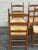 Mid 20th Century Set of 6 Rustic Style Beech Ladder Back Dining Chairs With Rush Seats For Sale - Image 4 of 11