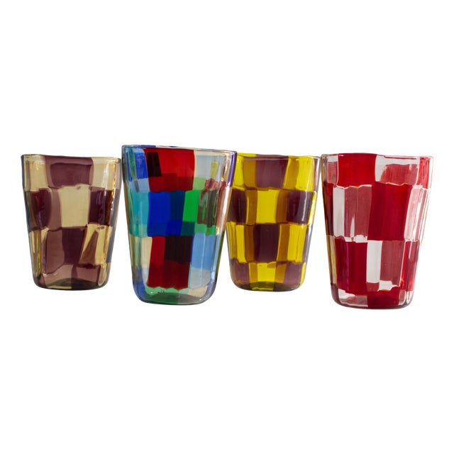Italian Murano Glassware by Mariana Iskra for Ribes, 2004, Set of 4 For Sale