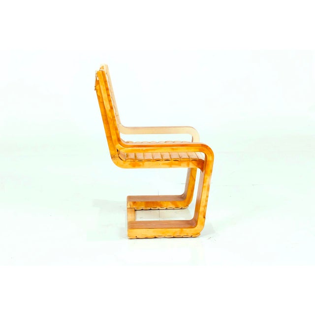 Japanese 1970s Japanese Wood Lounge Chair For Sale - Image 3 of 3
