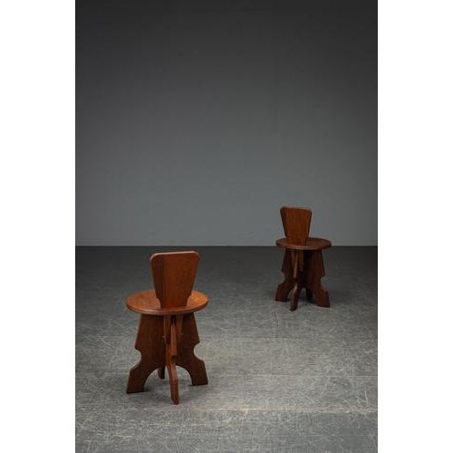 Sculptural Stools, 1960s, Set of 2 For Sale - Image 4 of 14