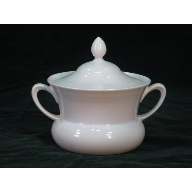 1930s Art Deco Demitasse / Tea, Lunch Set 4 Place Setting, White Porcelain p.a.l.t. Czecho-Slovakia For Sale - Image 10 of 18