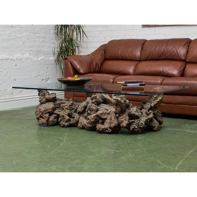 Wood Burlwood Vintage Coffee Table For Sale - Image 7 of 11