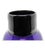 Steven Correia Purple &. Black Glass Vase: Hand-Blown, Signed 2001 For Sale In Los Angeles - Image 6 of 9