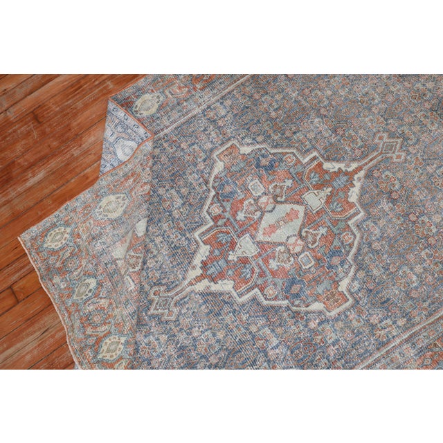 Early 20th Century Antique Zabihi Collection Persian Senneh Accent Size Rug - 4'3" x 6'2" For Sale - Image 5 of 8