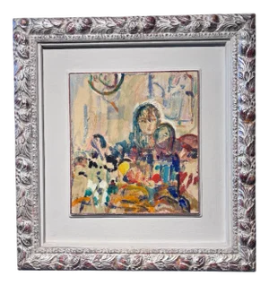 Gleb Savinov, Study for Maternity, 1996, Oil on Board