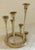 Vintage Brass Menorah Candle Holder For Sale - Image 4 of 7