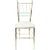 Vintage Italian Chiavari Faux Bamboo Brass and Upholstered Side Chair Restored MCM For Sale