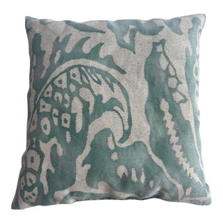 Lavender Sachet W/ Aqua & White Fortuny Fabric For Sale
