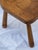 1980s Cottagecore Oak Stool Highback Artisan Crafted Country Oak For Sale - Image 9 of 10
