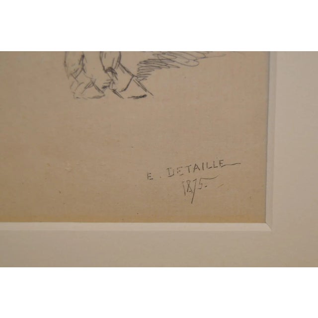 Late 19th Century Edouard Detaille (1849-1912) Drawing, Etching and Illustrated Letter C.1875 For Sale - Image 5 of 7
