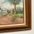 Vintage Impressionist Original Oil Painting, English House Down the Lane, Signed. For Sale - Image 4 of 10
