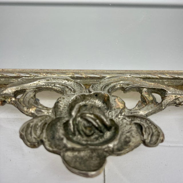 1950s Hollywood Regency Gilded Brass Vanity Mirror Tray For Sale - Image 10 of 12