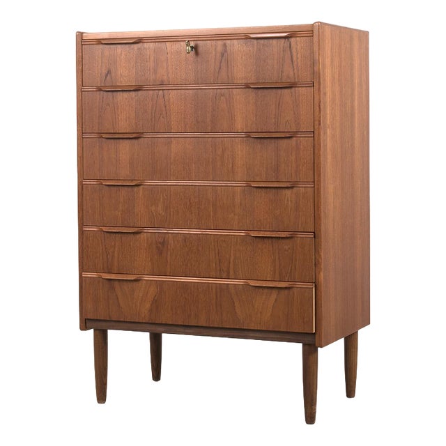 Danish Teak Chest of Drawers For Sale
