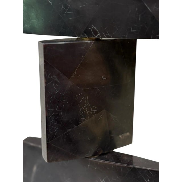 R & Y Augousti Black Pen Shell Candle Holder Pricket