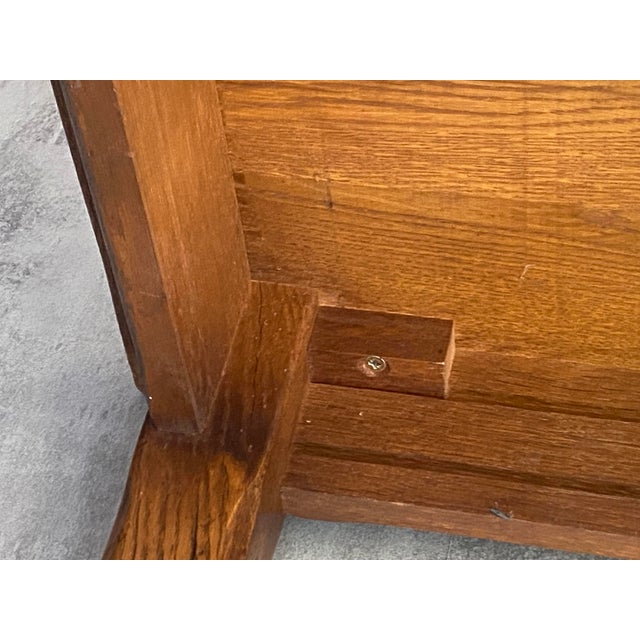 Vintage Rustic Farmhouse Coffee Table in Oak, 1950 For Sale - Image 6 of 18