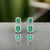 Natural Emerald Diamond Earrings 14k Gold 3.48 TCW Certified For Sale - Image 11 of 13