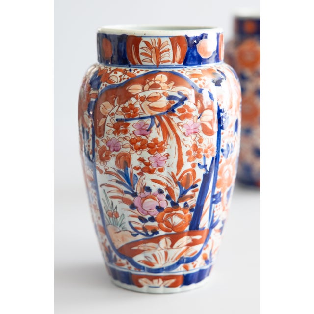 Antique 19th Century Japanese Imari Porcelain Vases - A Pair For Sale In Houston - Image 6 of 12