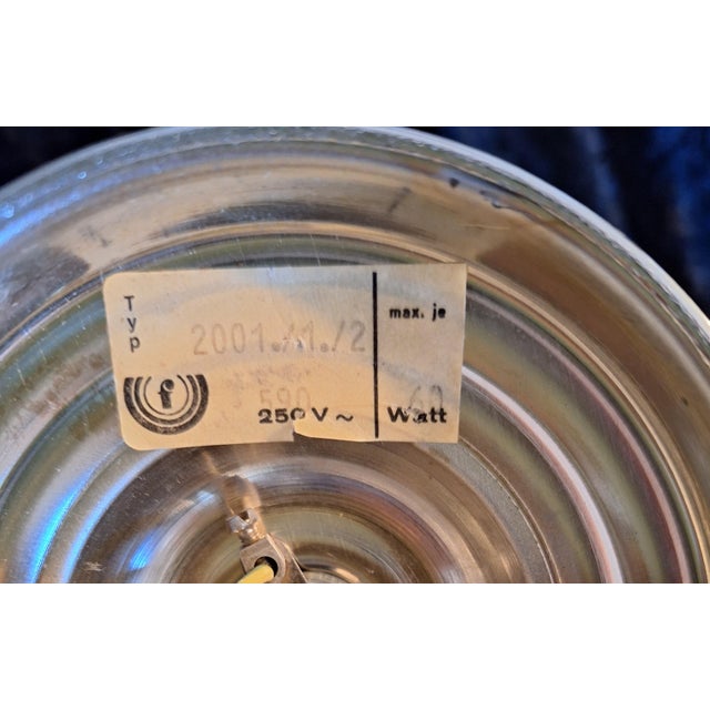 Silver Vintage Wall Lamps with Chrome-Plated Metal Frame and White Glass Shade, 2001, Set of 2 For Sale - Image 8 of 9