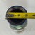 Late 20th Century Antique Iridescent Art Glass Vase Victorian Portrait Oil Slick Finish 13.5in For Sale - Image 5 of 10