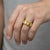 Citrine Solitaire Ring for Men Silver, Gold, Size 9.5 For Sale - Image 6 of 6
