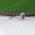 Purple 1.3Ct Gia Certified Purple Sapphire Ring With Natural Diamonds: Solid 14k Gold For Sale - Image 8 of 10