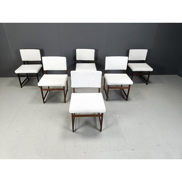 Mid-Century Scandinavian Teak Dining Chairs, 1960s, Set of 6 For Sale - Image 3 of 12