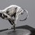 Black Vintage 20th Century English Silver Greyhound Statue on Granite Base, 1994 For Sale - Image 8 of 12