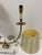 Traditional Decorative Crafts Two Arm Brass Lamp on Crystal Base For Sale - Image 3 of 10
