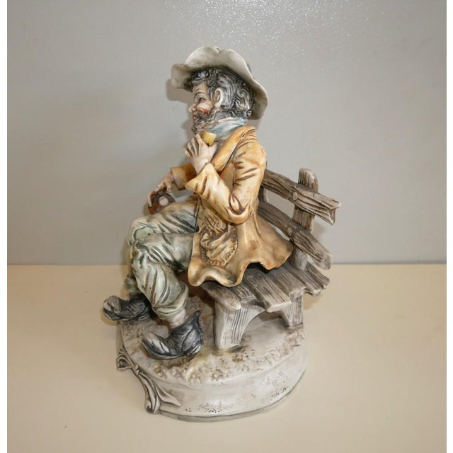Vintage Porcelain Figurine from Capodimonte, 1970s For Sale - Image 11 of 11