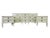 Vintage American of Martinsville Off-White Lacquered Triple Dresser With Original Brass Hardware For Sale - Image 17 of 17