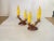 French Candleholder Ceramic with Yellow Candles, France, 1970s, Set of 4 For Sale - Image 3 of 11