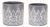 Ornate Metal Planter (Set of 2) For Sale