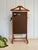 SPECIALISED with heated electric trouser press and jacket valet and it works! Beautiful vintage wooden clothes rack/ Valet...