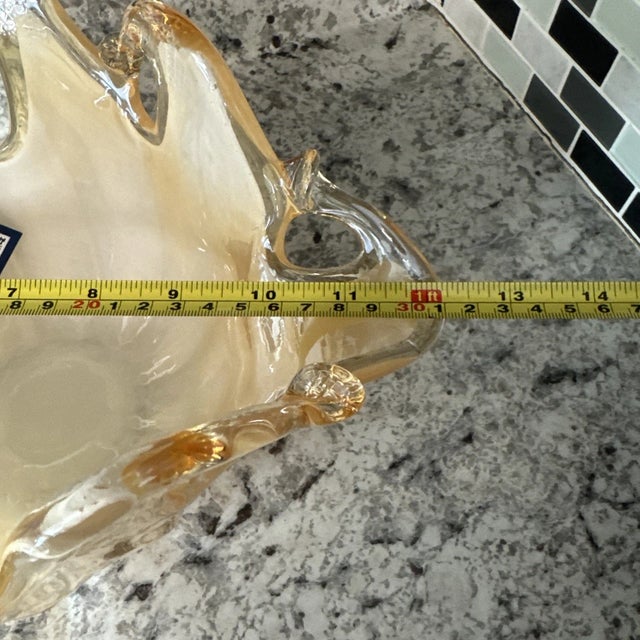 Vintage Murano Art Glass Splash Bowl For Sale - Image 9 of 9